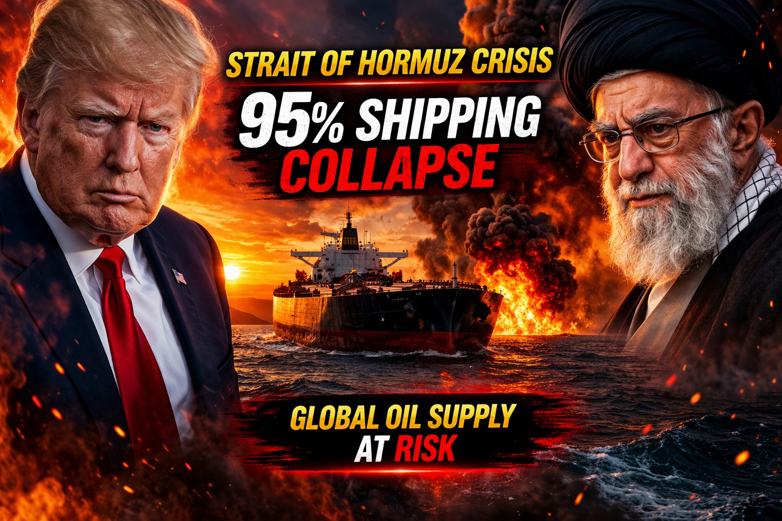Only 5% Ships Moving: Strait of Hormuz Crisis Shocks Global Markets
